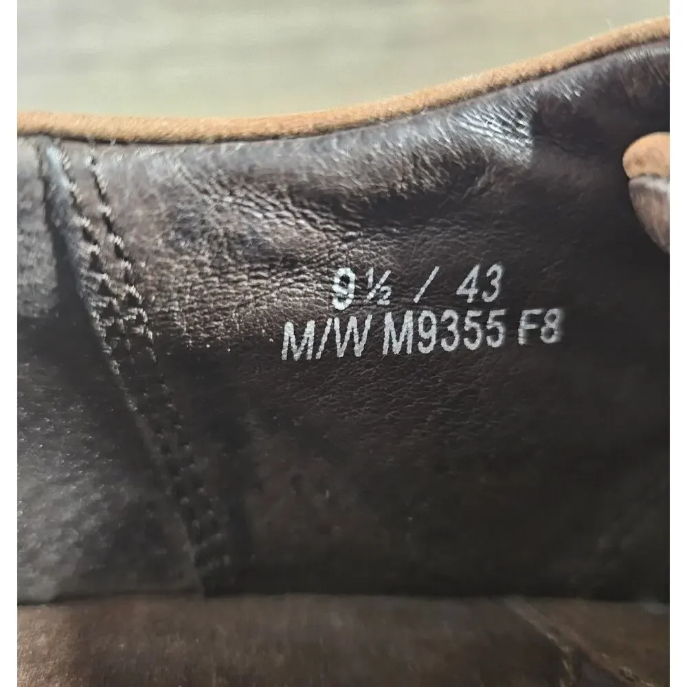 Born Oxford Shoes Mens 9.5 Linden Brown Distressed Leather Casual Shoes M9355